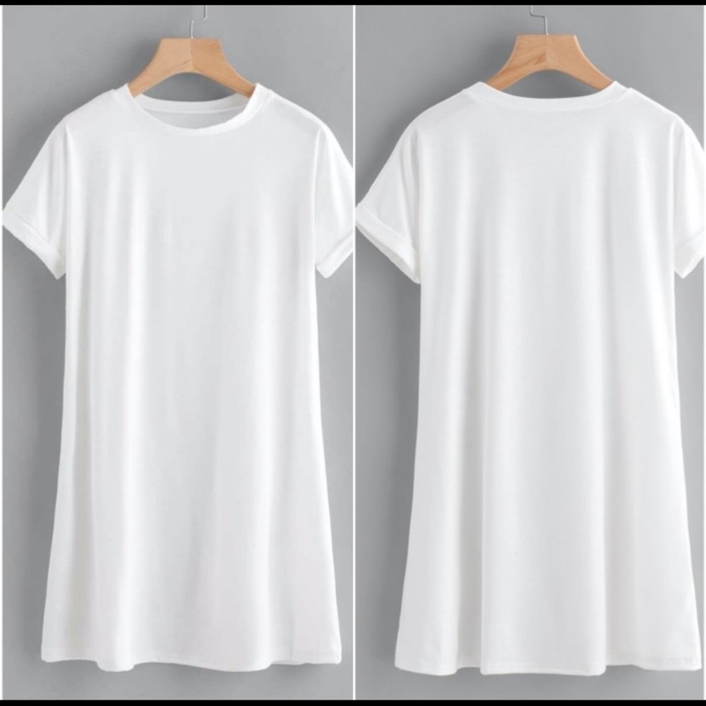 White T shirt dress